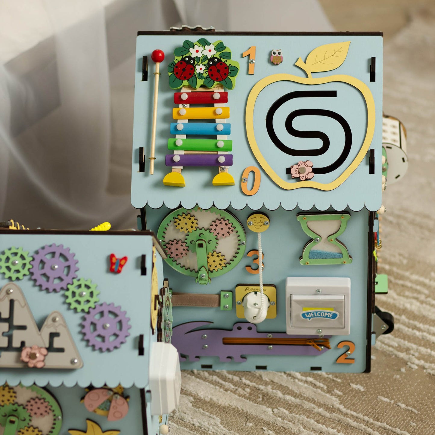 Бізібудинок 45×30 для хлопчиків синій