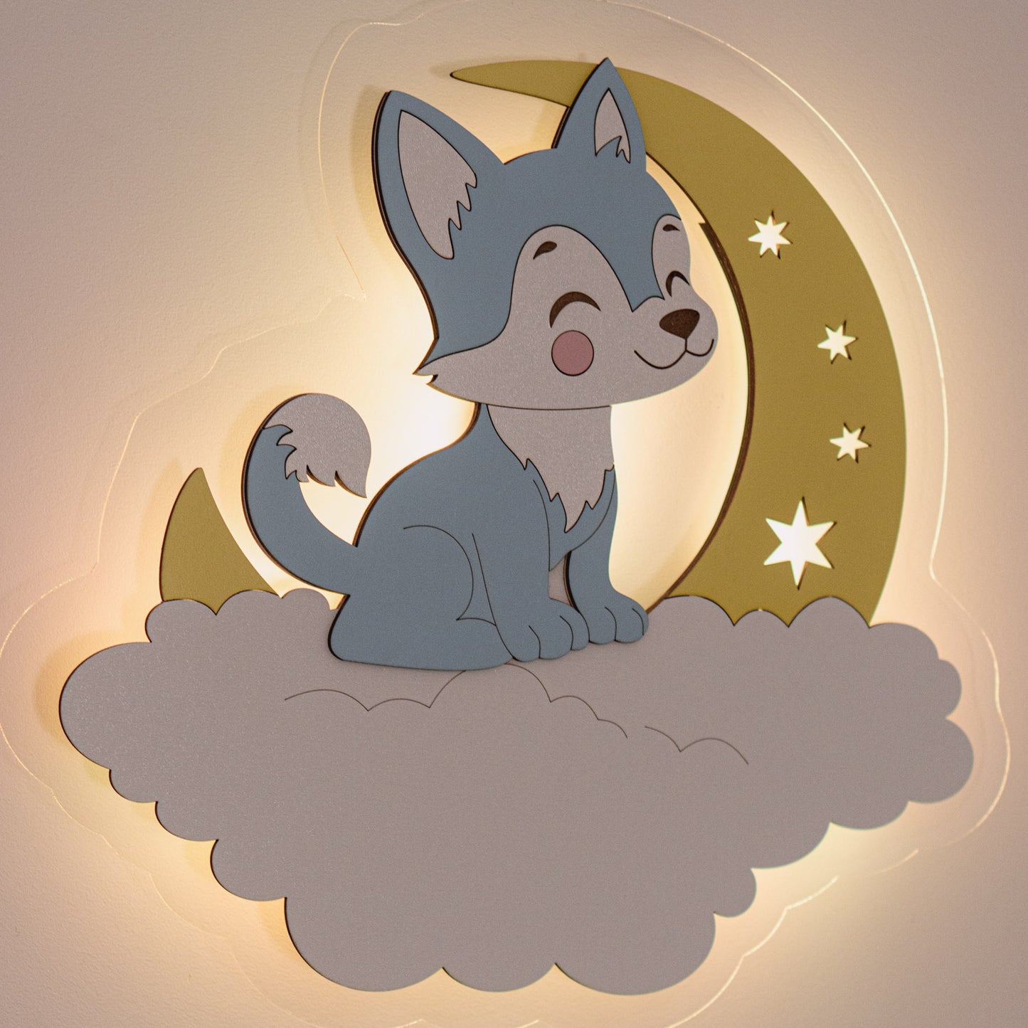 Дитячий світильник-нічник "Песик на хмаринці"