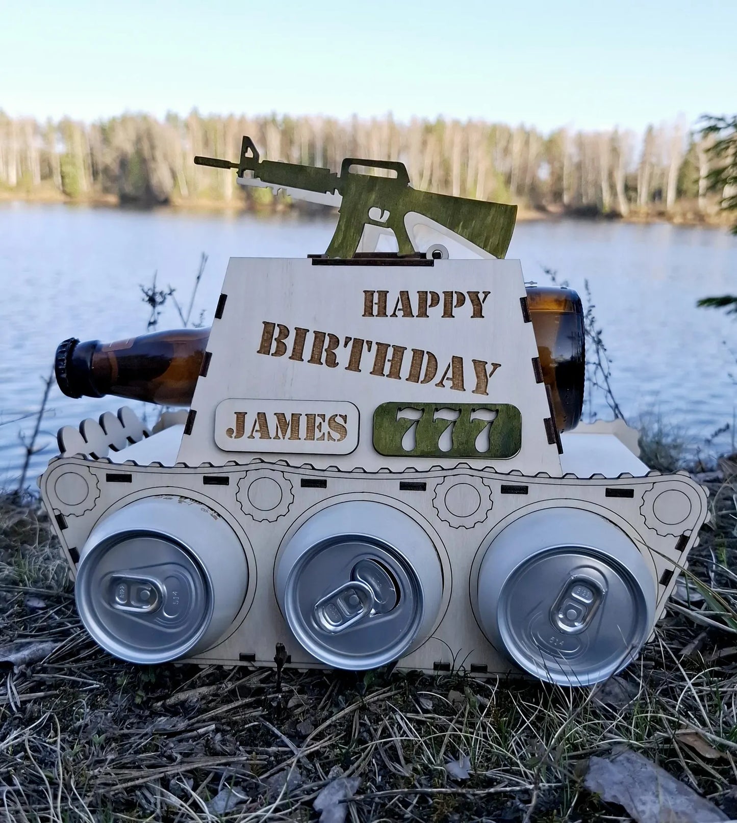 🚜🔥 “Party Tank PRO” — подарунковий тримач для пива 🍻💣