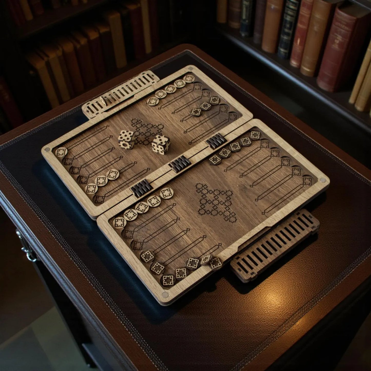 Портативні деревʼяні нарди