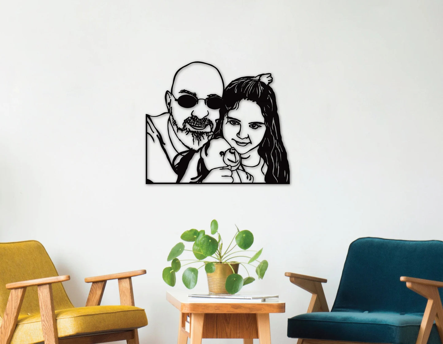 Laser Art Панно — портрет з фото на дереві