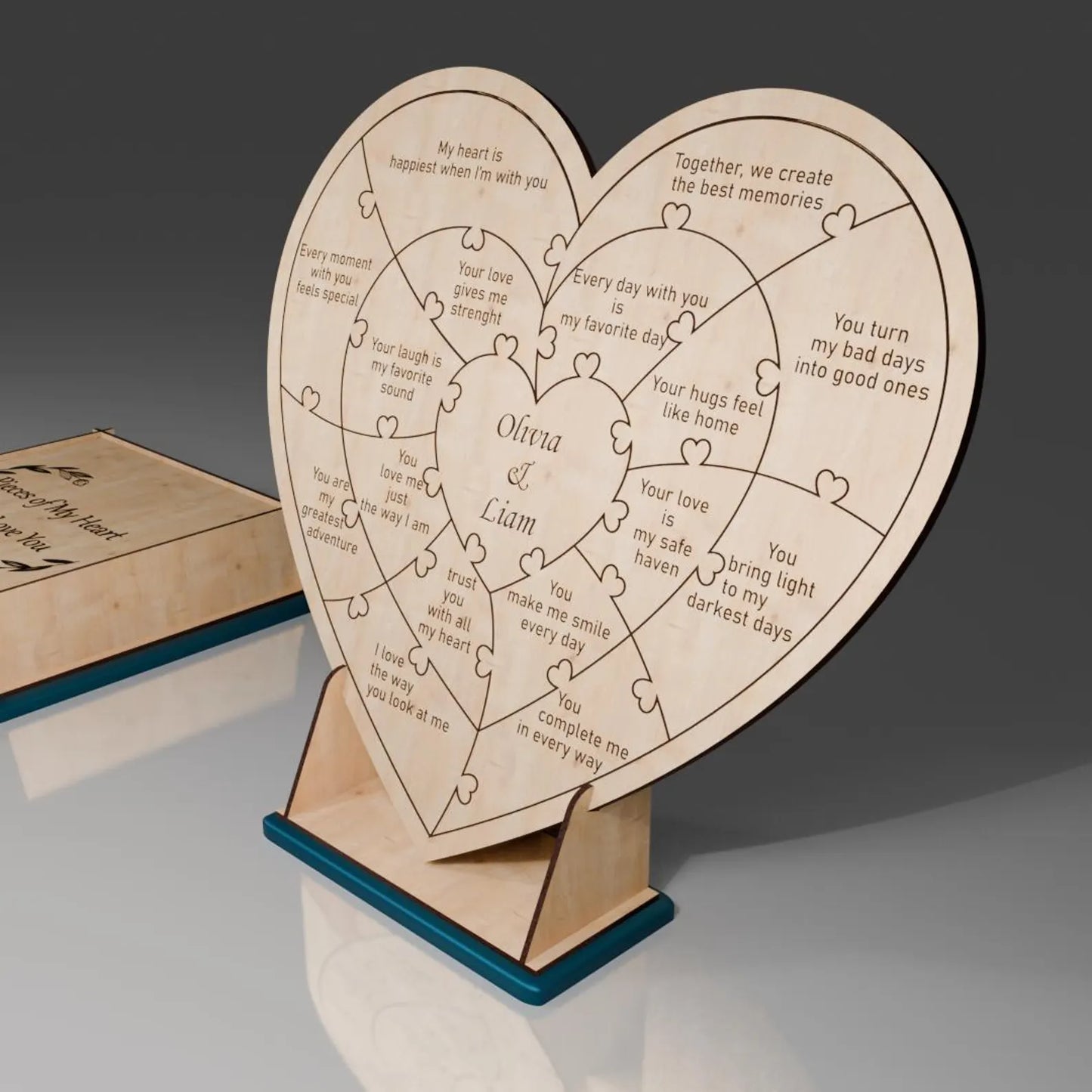 Пазл кохання у формі серця