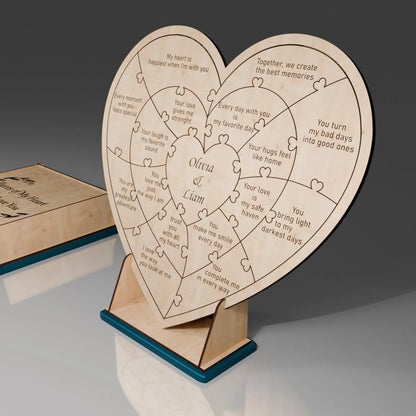 Пазл кохання у формі серця