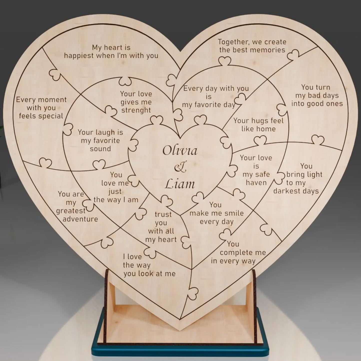 Пазл кохання у формі серця