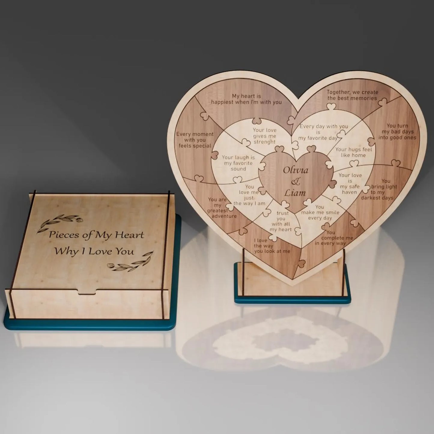 Пазл кохання у формі серця