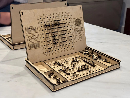 Дерев’яна гра «Морський бій» (комплект 2 шт.)