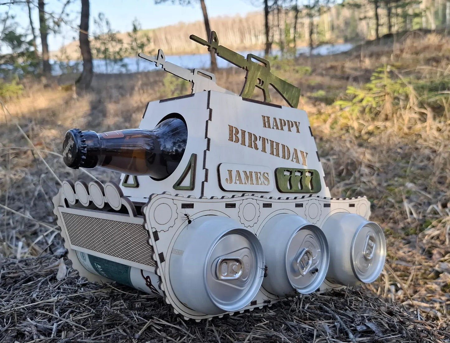 🚜🔥 “Party Tank PRO” — подарунковий тримач для пива 🍻💣