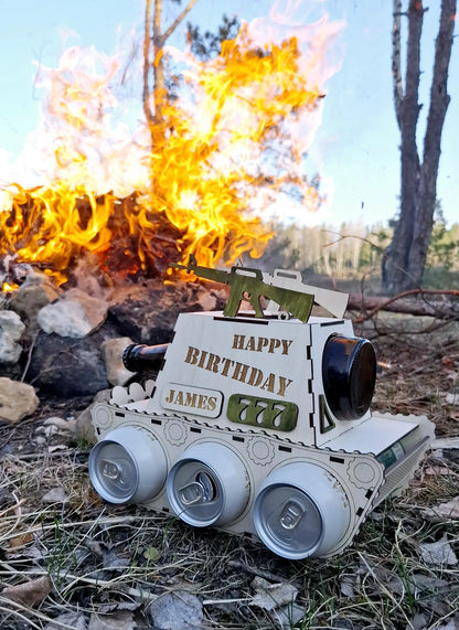 🚜🔥 “Party Tank PRO” — подарунковий тримач для пива 🍻💣