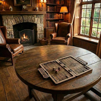 Портативні деревʼяні нарди